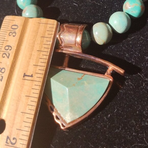 Jay King DTR mine finds variscite copper necklace pendant Set Southwestern  You - Picture 3 of 10